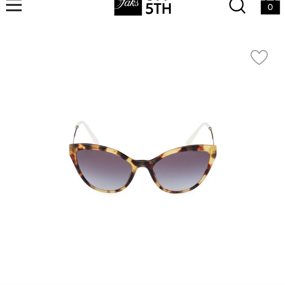 55MM Faux Tortoiseshell Cat Eye Sunglasses